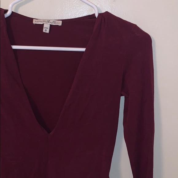 Express Maroon body suit - Picture 3 of 3